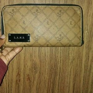 (RESERVED FOR ELANA)L.A.M.B zip around wallet